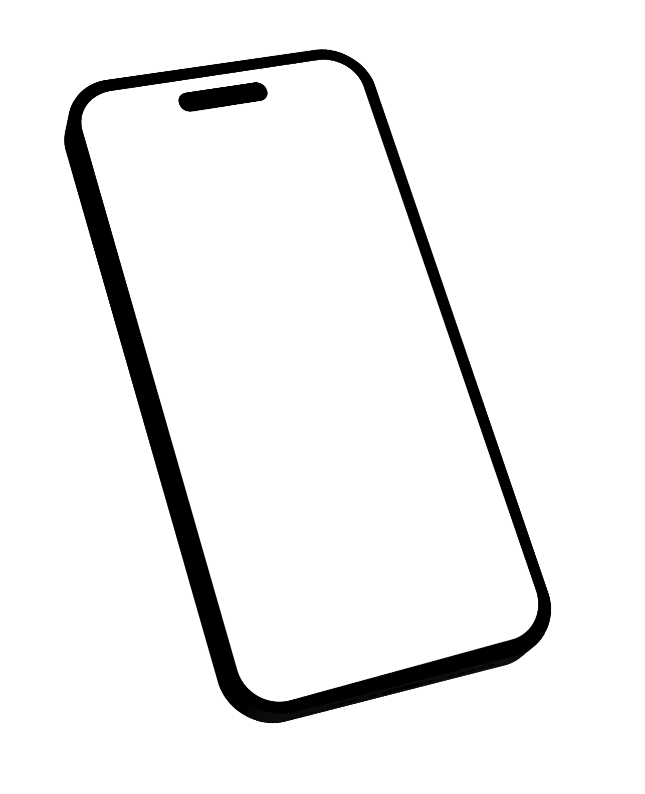 Digitale Broschüre auf dem iPhone